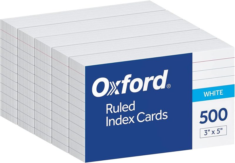 Oxford 3x5 index cards