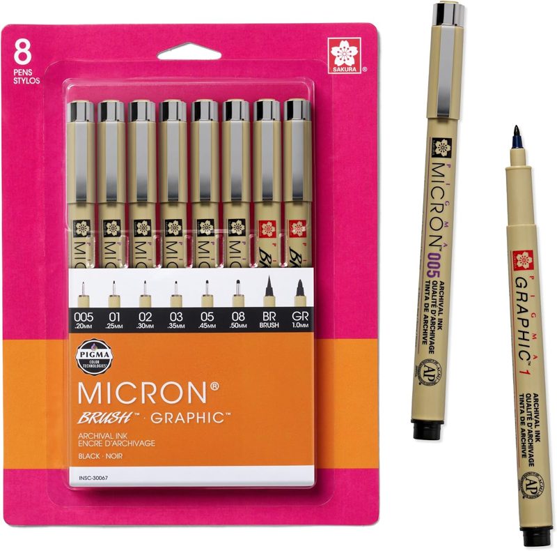 Sakura Pigma Micron set