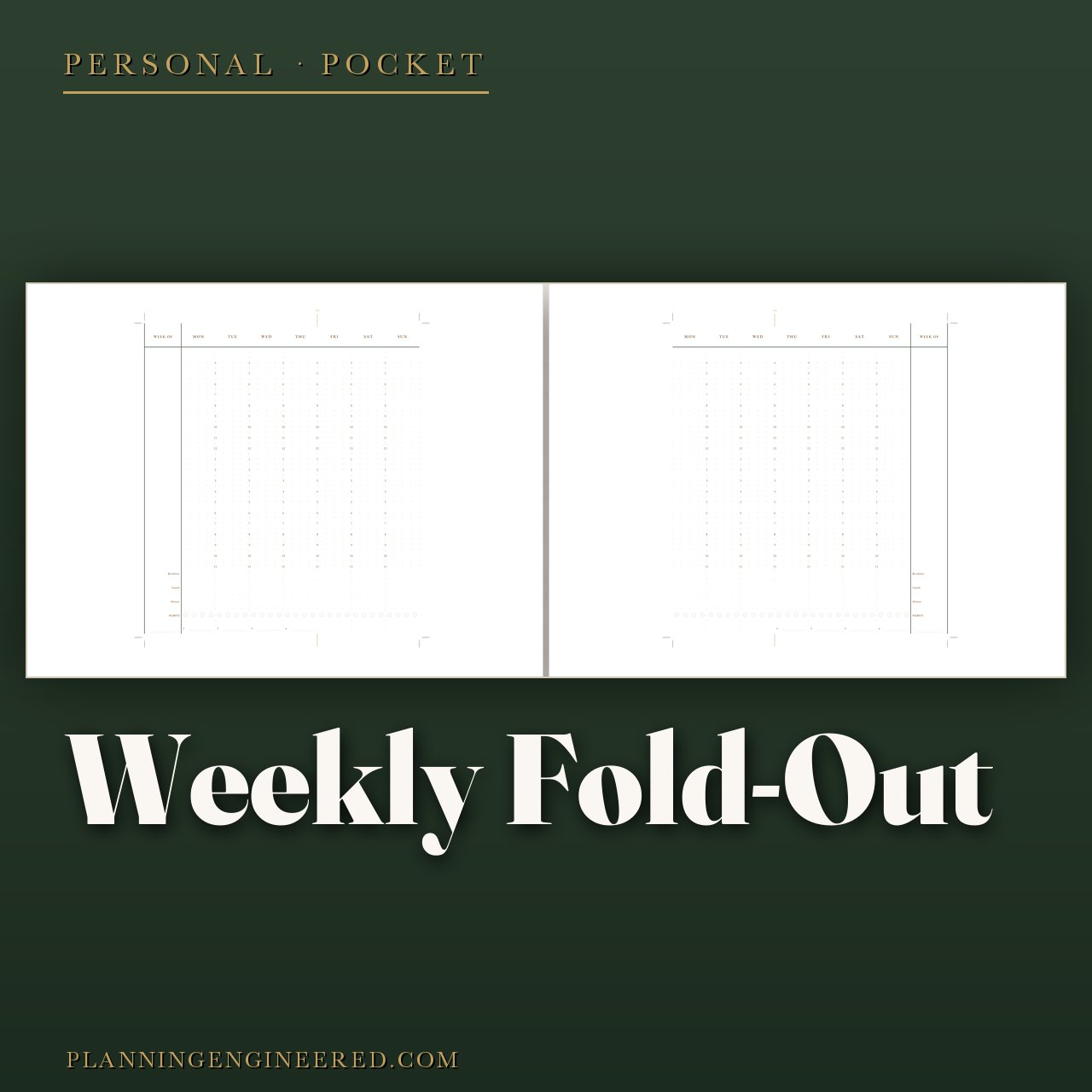Weekly Vertical Fold-Out