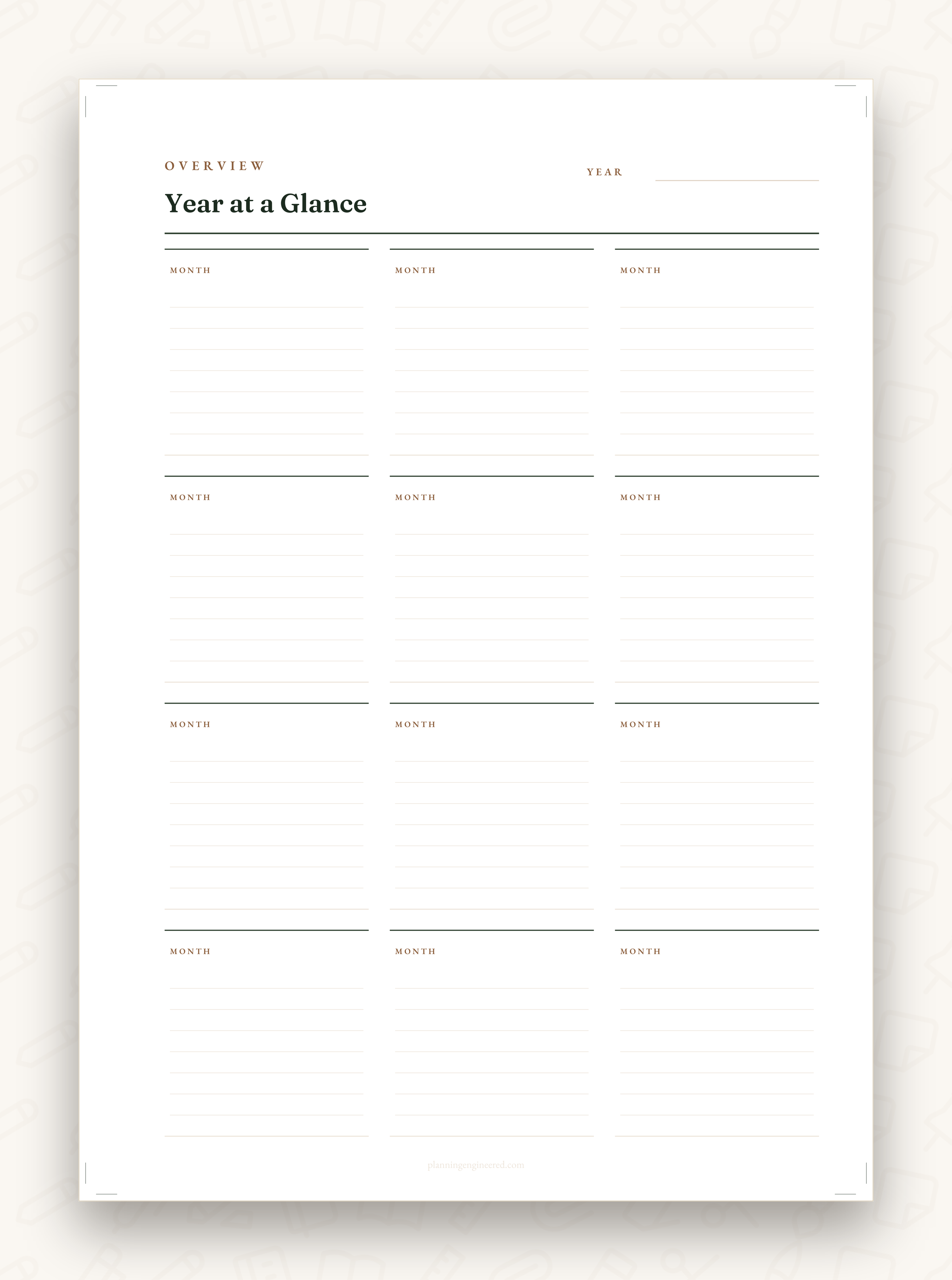 Year at a Glance preview